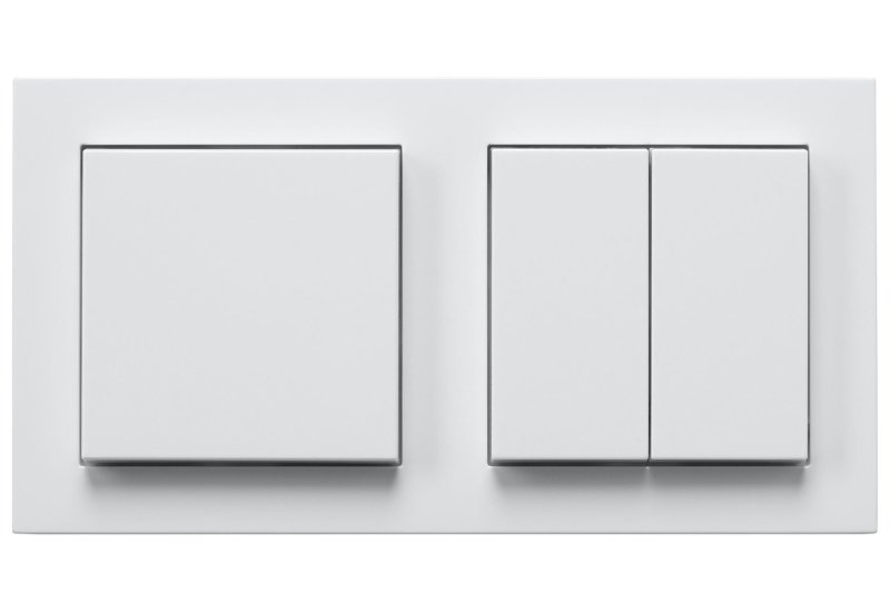 Выключатель двухклавишный gera