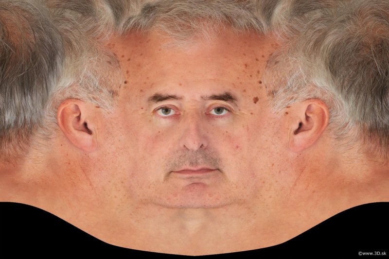 Текстура лица человека