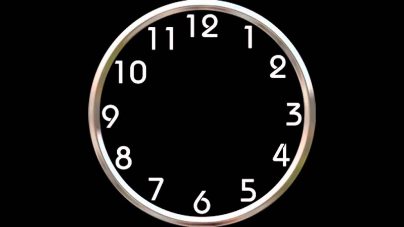 Циферблат часов без стрелок