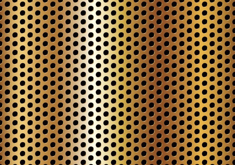 Металлический лист с мелкой перфорацией RAL 7042