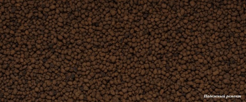 Коричневый керамзит