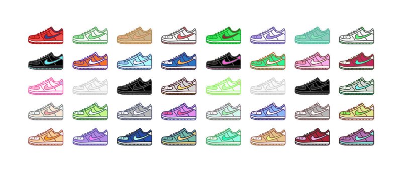 Бумажные сюрпризы форсы найк