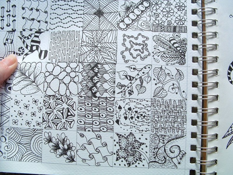 Рисунки ручкой в тетради