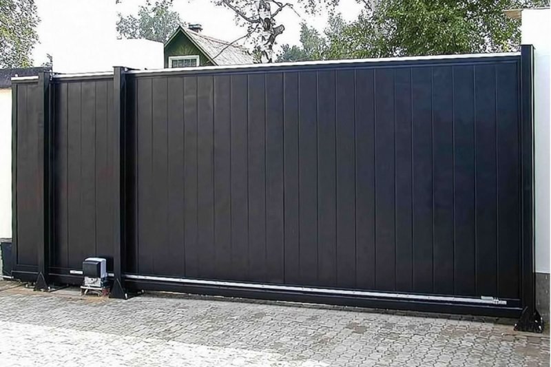 Алюминиевые откатные ворота Алютех