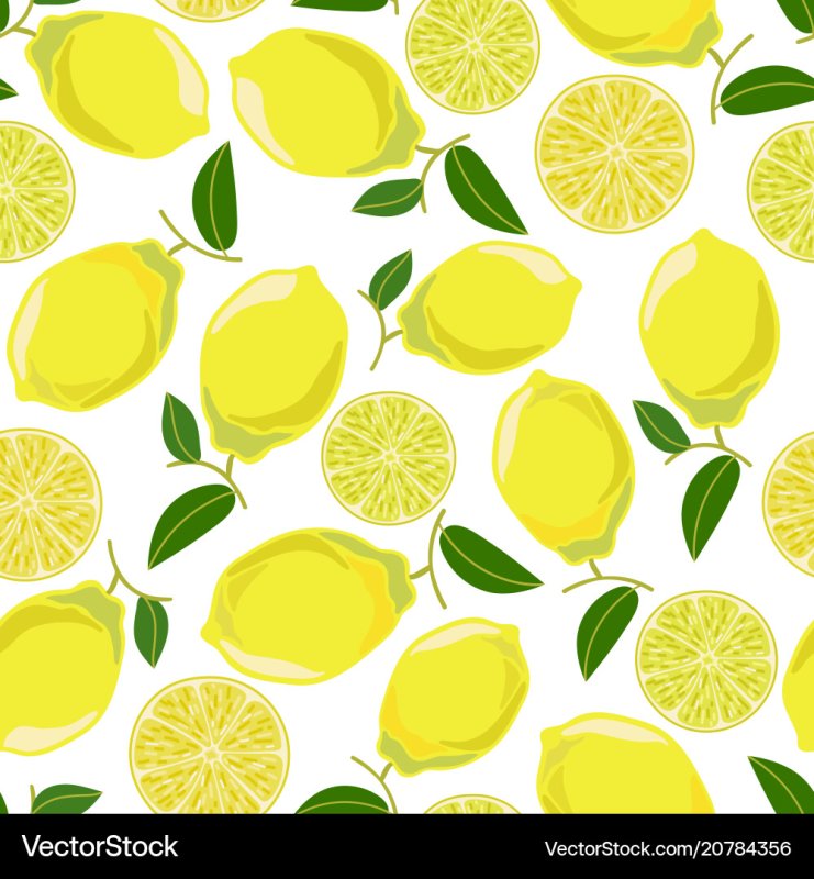 Паттерн лимоны вектор