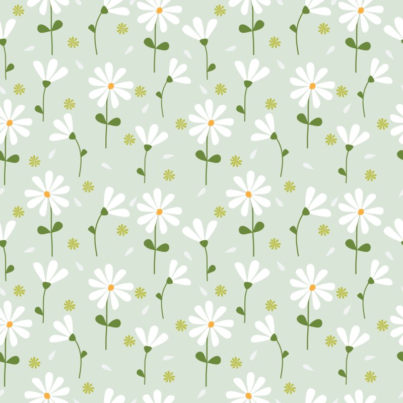 Ромашки паттерн вектор