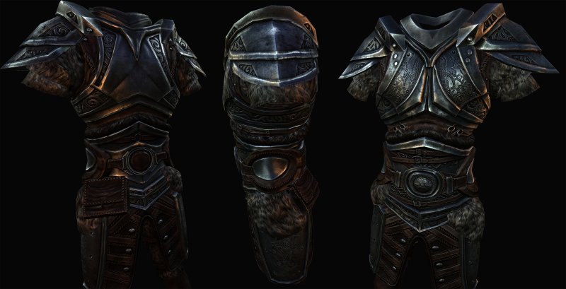 Стальная пластинчатая броня Skyrim