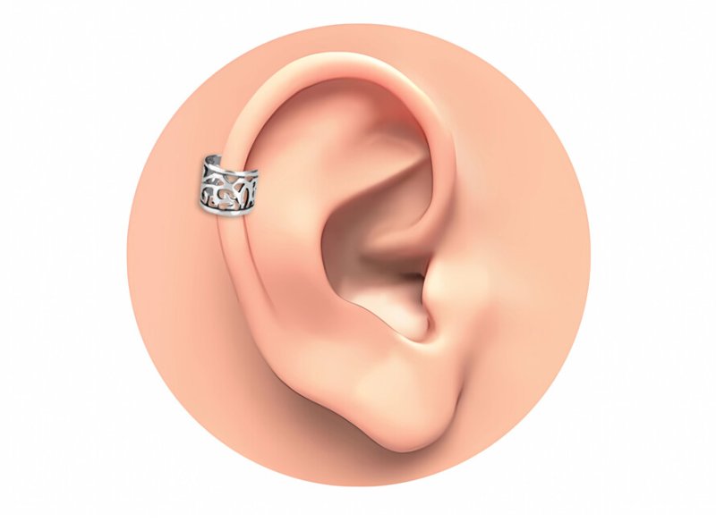 Ухо на прозрачном фоне