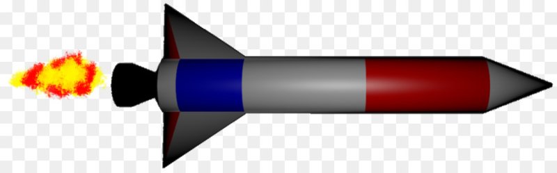 Ракета на прозрачном фоне