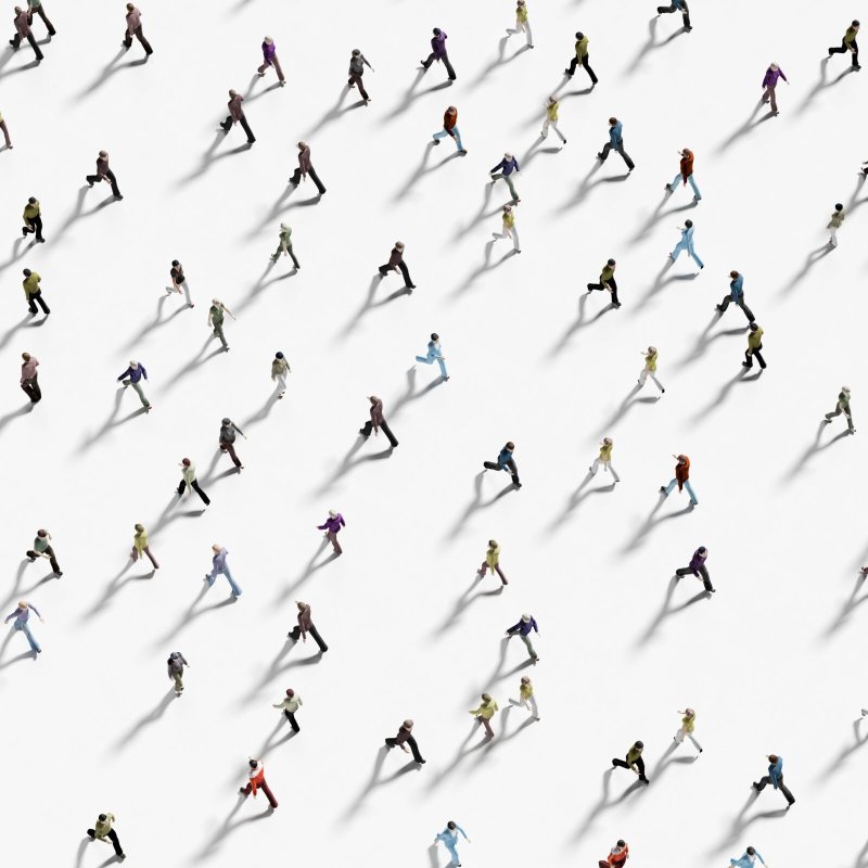 Человек 3д вид сверху