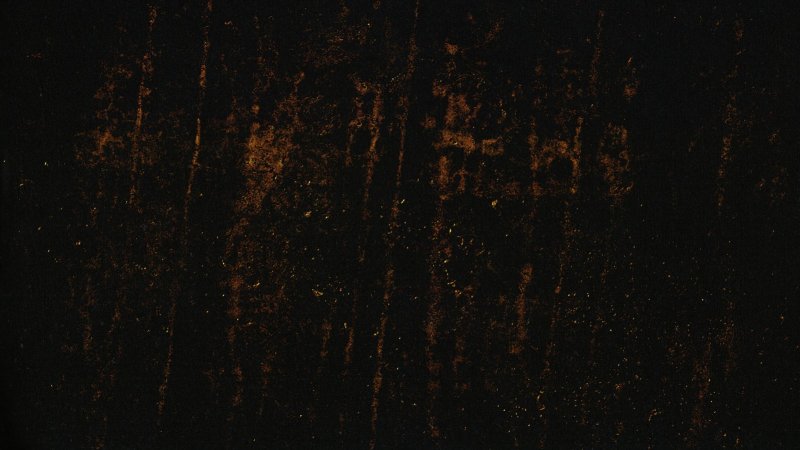 Ржавчина на черном фоне