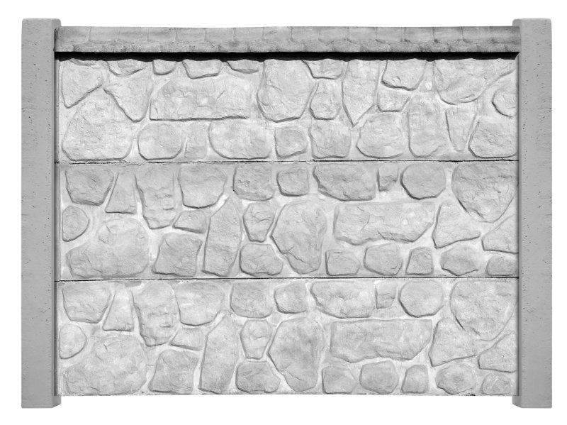 Забор бетонный самостоящий