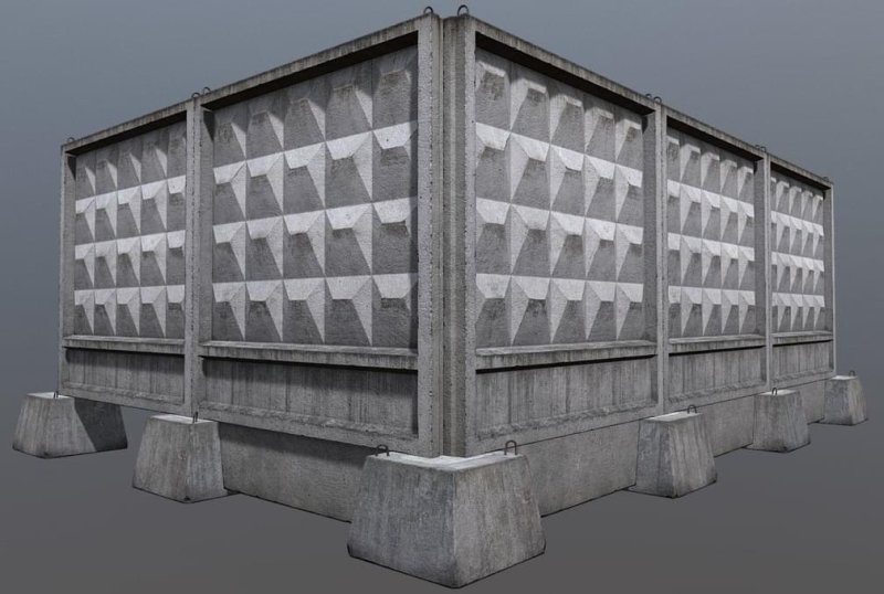 Панель железобетонная п-6в