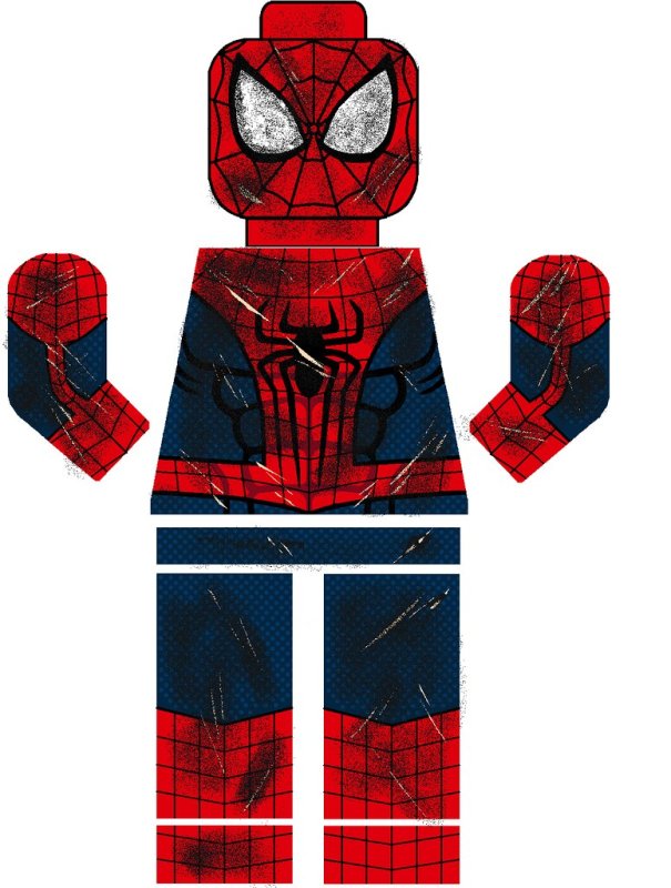 Лего Декаль человек паук