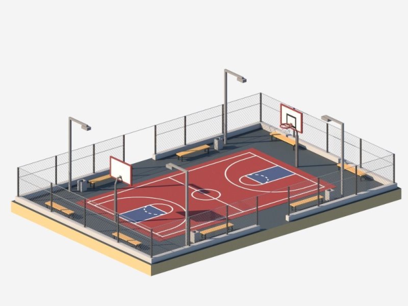 Adidas Central Court баскетбольная площадка