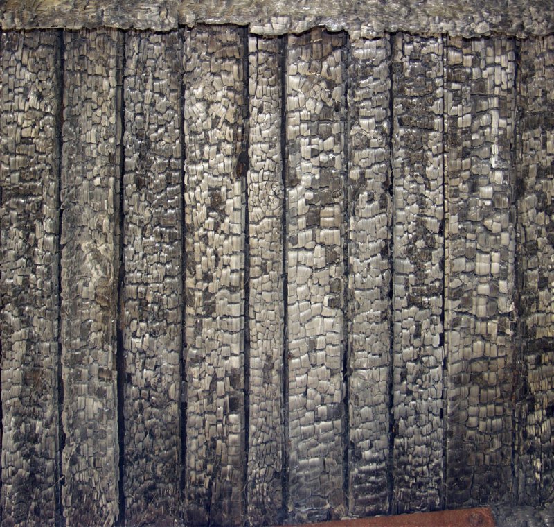 Текстура сгоревшего дерева