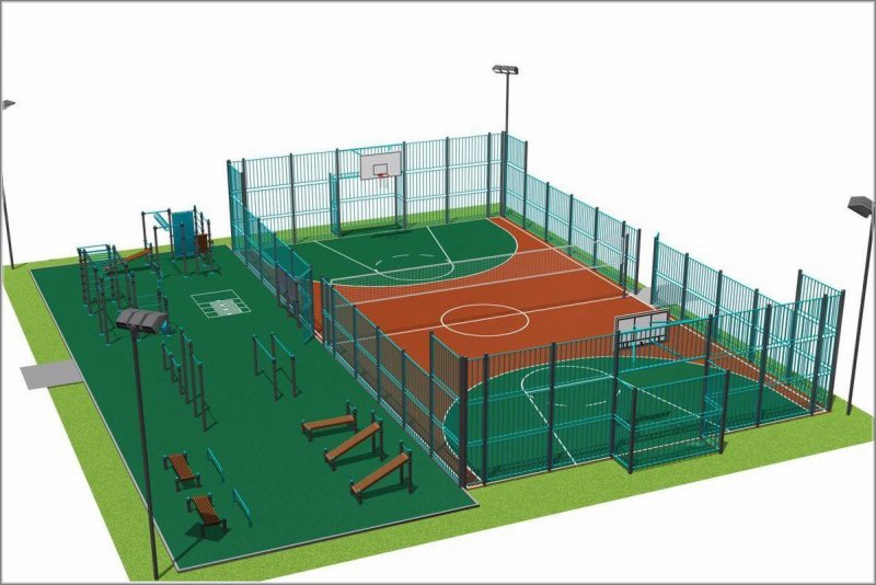 Универсальная спортивная площадка УСП-1.1