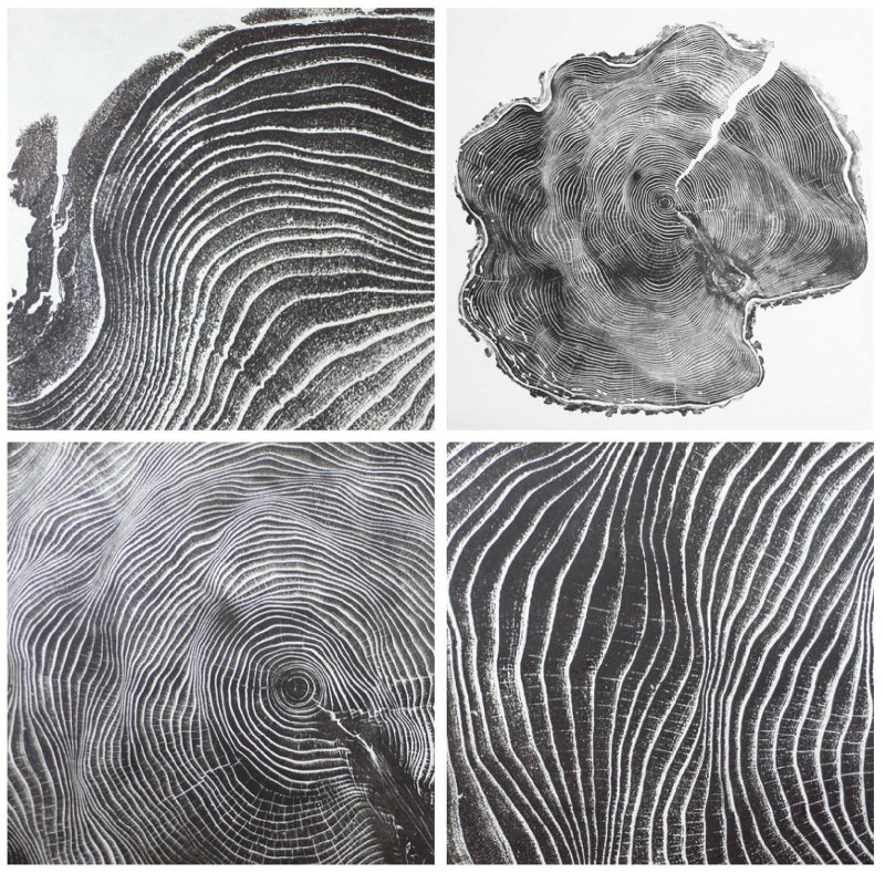 Фактуры тушью