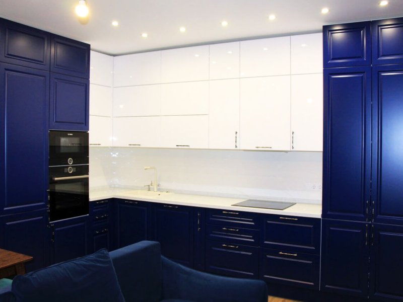 Кухня Аквамарин МДФ эмаль