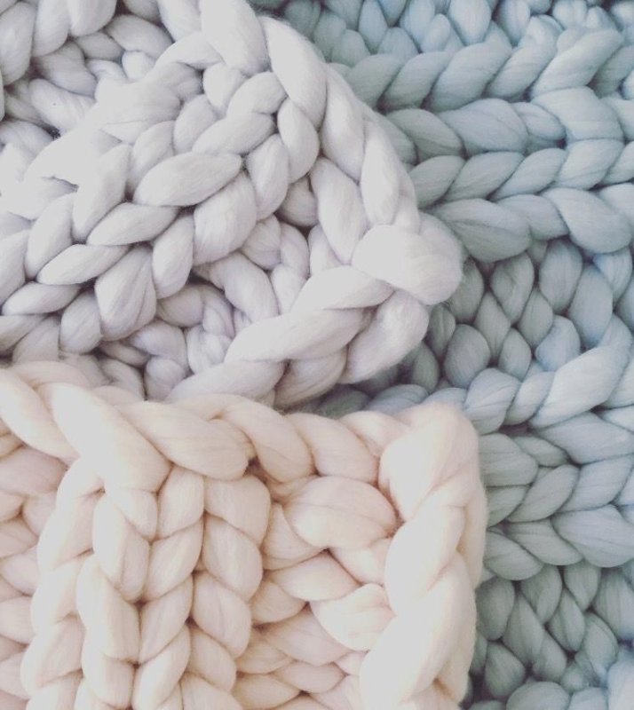 Вязаный плед текстура