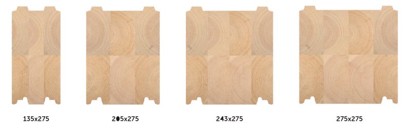 Профиль бруса гребенка или шип ПАЗ