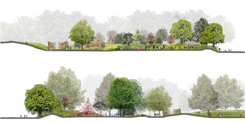 Стаффаж антураж деревья лес