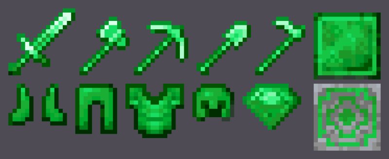 Блок изумруда майнкрафт