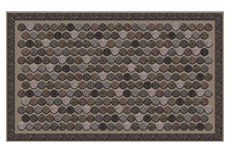 Коврик придверный Cipro 60x90 три кита