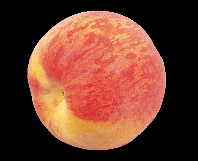 Персик на прозрачном фоне