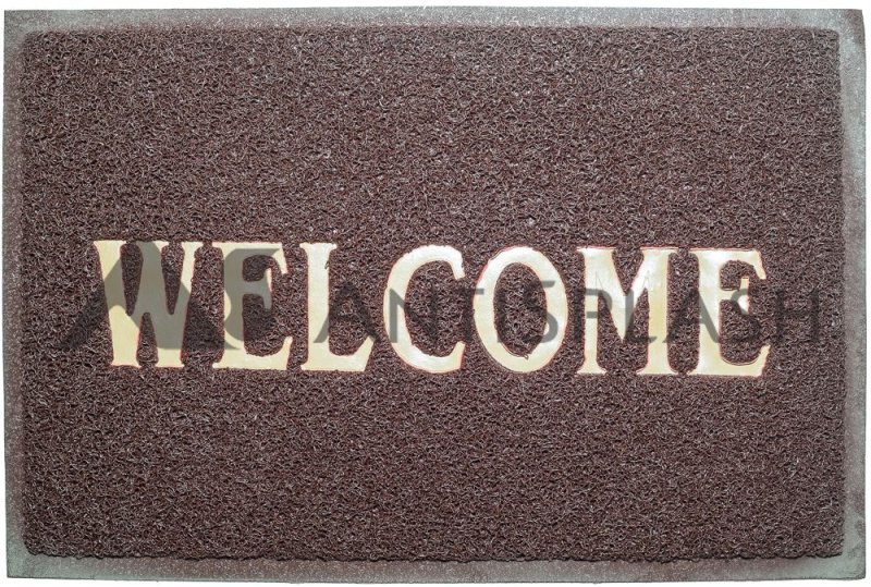 Коврик "spongy" Welcome 40*60см. Коричневый, SUNSTEP 38-432