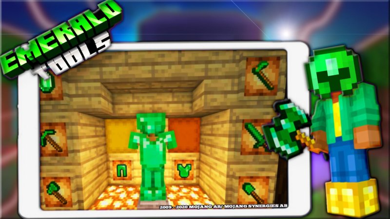 Изумрудная броня в майнкрафт