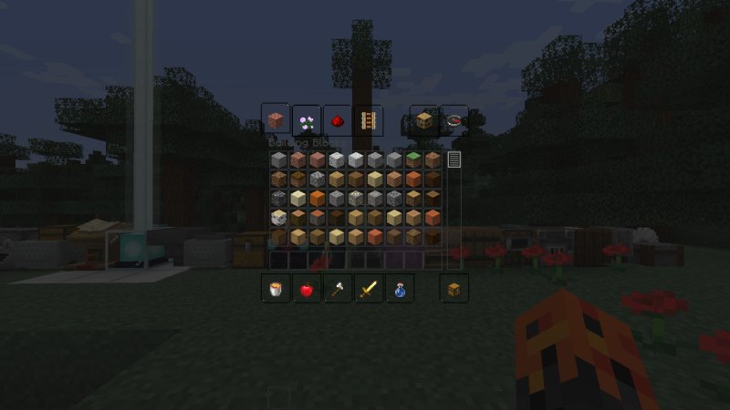 Прозрачный инвентарь Minecraft 1.16.5