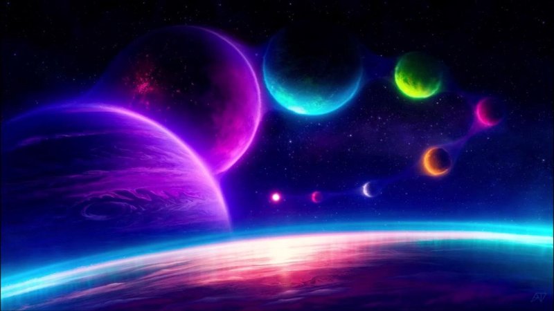 Космос звезды планеты