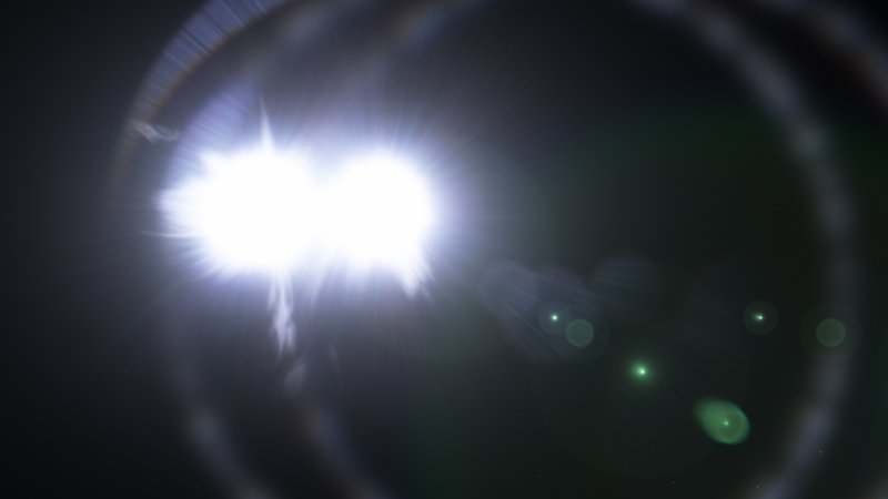 Блик объектива