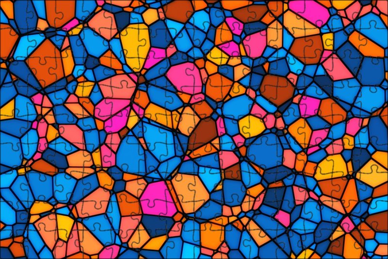 Разноцветная мозаика