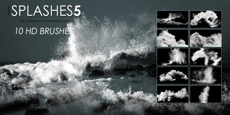 Кисти для фотошопа волны