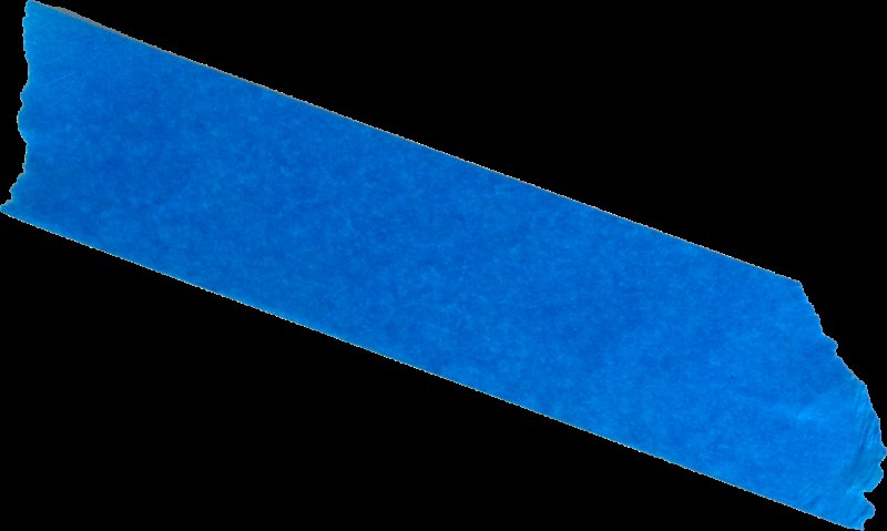 Кусок синей изоленты