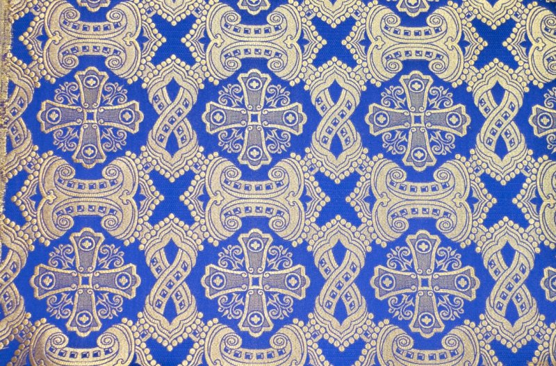 Парча церковная Византийский крест