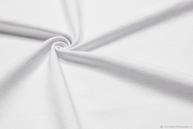 Ткань кулирка белая