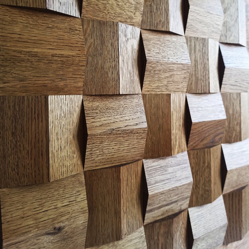 3д панели из спилов бруса Castorama