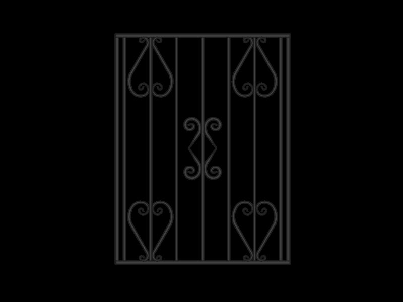 Решетки на окна из профильной трубы