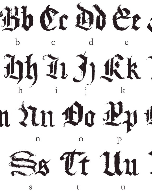 Старонемецкий Готический шрифт