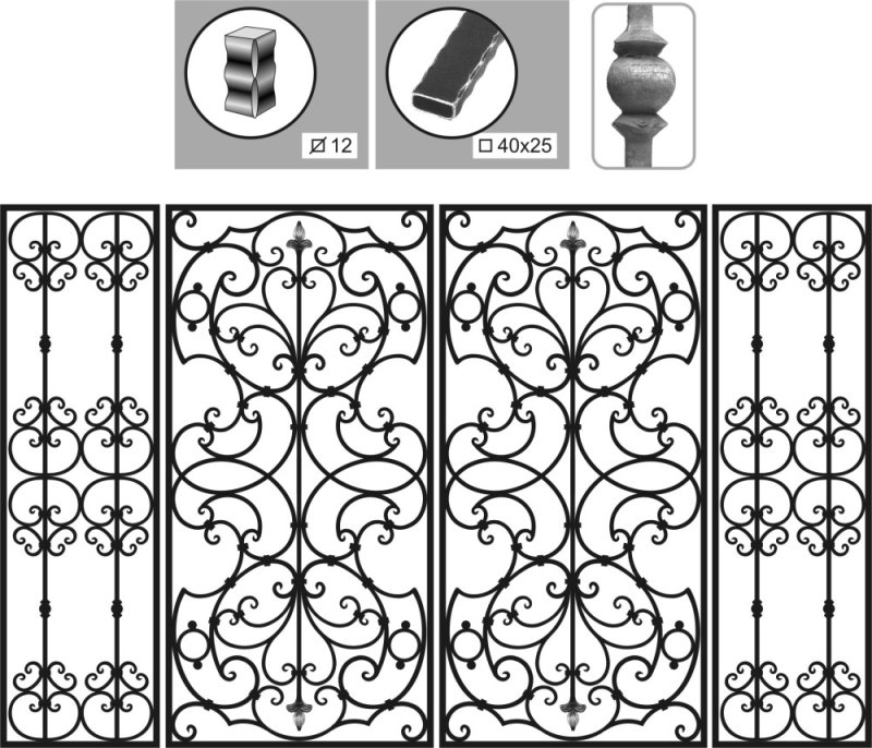 Ажурные металлические решетки