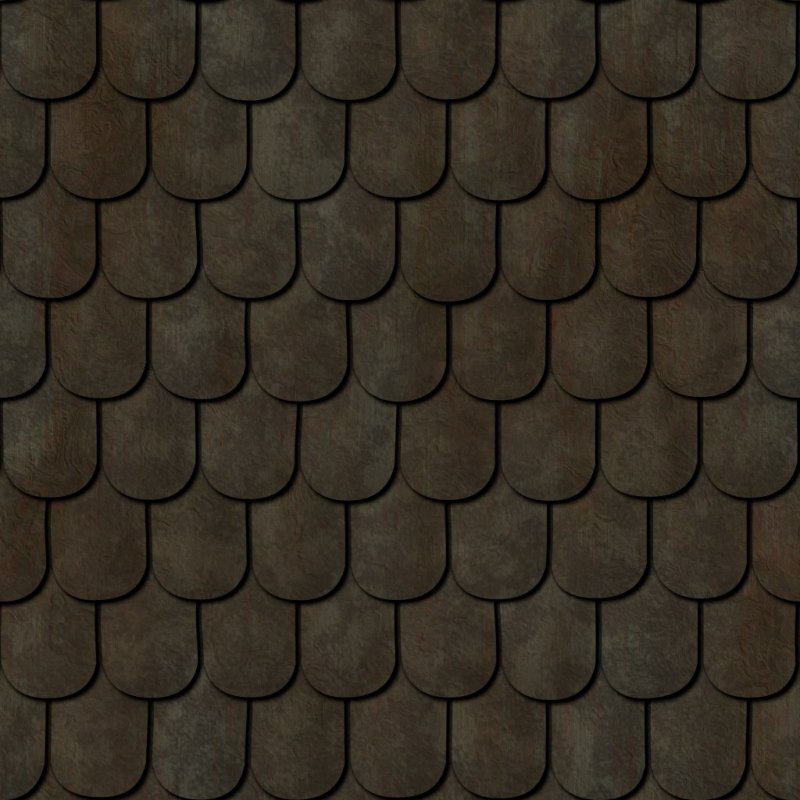 Коричневая черепица