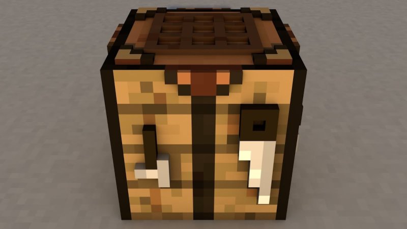 Майнкрафт крафтинг тейбл