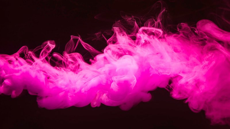 Розовый дым