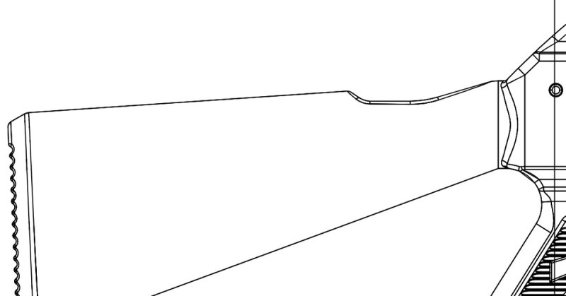 Приклад АК 47 чертёж с размерами