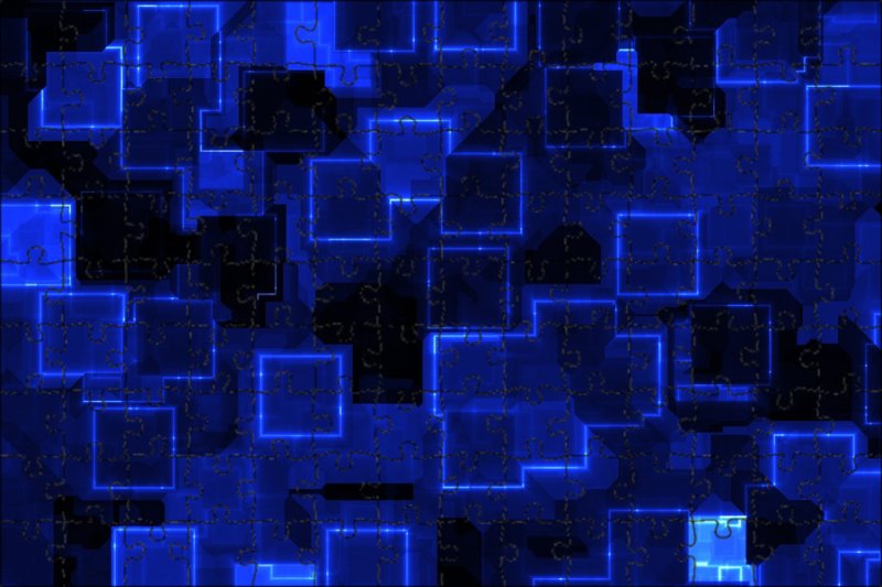 Синий фон квадратики