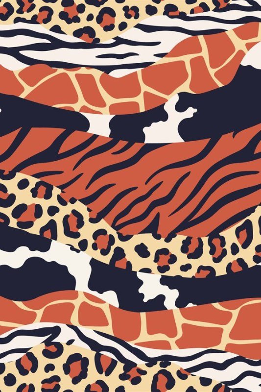 Принты животных сафари