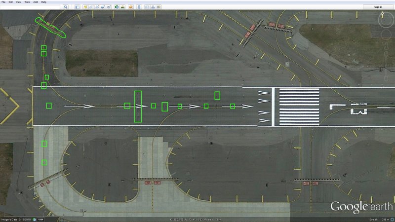 Разметка взлетно-посадочной полосы схема